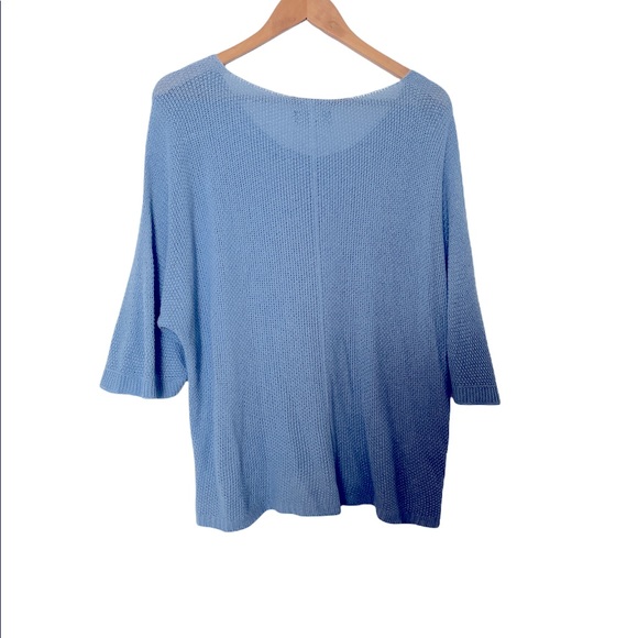 ☁️ Stylish & comfy light blue knitted sweater - Picture 2 of 8